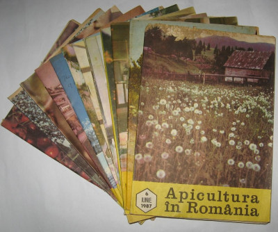 revista APICULTURA IN ROMANIA,colectie completa pe anul 1987 (stuparit,albinelor,stuparului,albinarit) 8 lei/revista foto