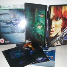 PERFECT DARK ZERO XBOX360 - collectors edition , steelbook , carcasa din metal