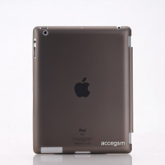 Husa / Carcasa iPad 2 / 3 / 4 ultra slim neagra translucid - calitate superioara foto