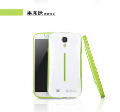 Husa Glow TPU 2 in 1 + Folie Protectie Samsung Galaxy S4 i9500 by Yoobao Originala Green foto