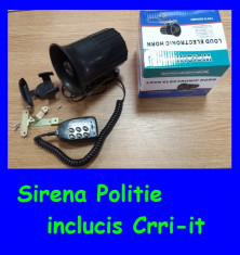 Sirena Politie cu 6 Melodii include acel Crr-it specific Politie numai 59 lei !! Raspund la orice intrebare in maxim 5 min! foto