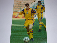 Foto cu autograf - jucatorul de fotbal Dorinel Munteanu - Romania foto