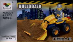 CONSTRUCTII | BULDOZER | 41 PIESE TIP LEGO | 2908 | 5+ | JUCARIE EDUCATIVA COPII foto