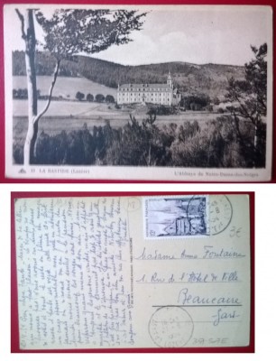 Vedere L&amp;#039;Abbaya de Notre Dame des Neiges, nr 13 la Bastide - circulata Franta foto
