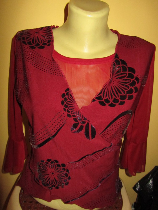 Bluza de ocazie grena