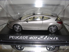 Macheta Peugeot 407 Elixir Norev/Altaya 1/43 foto