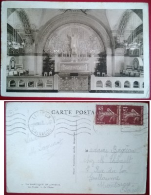 Vedere La Basilique de Lisieux - La cripte, nr 4, circulata Franta foto