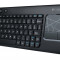 Tastatura Wireless Logitech Touchpad K400 - Negru; Touch Keyboard HUN