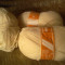 Fir de tricotat alb 100% acrilic