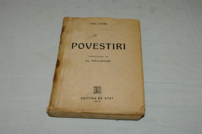 Voltaire - Povestiri - Editura de stat - 1949 foto