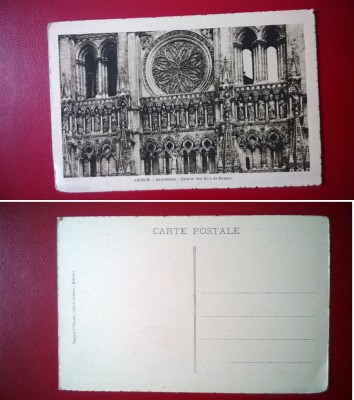 Vedere Amiens - Cathedrale - Galerie des Rois et Rosace necirculata foto