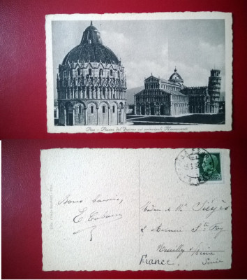 Vedere Pisa - Piazza del Duomo Coi Principali Monumenti, circulata 1932 Italia foto