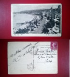 Vedere Bef 299 Nise - Le Promenade des Anglais, circulata Franta 1936