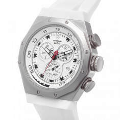 Ceas de Lux SWISS Sport-&amp;quot;DETOMASO LAGO White&amp;quot;-299e-ORIGINAL-Chronograph-SIGILAT-Cutie-Etichete-Swiss ISA Mechanism-Garantie Producator- foto