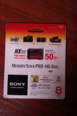 Card PRO DUO SONY 8 GB NOU SIGILAT foto