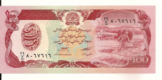 LL bancnota Afganistan 100 afganis UNC foto