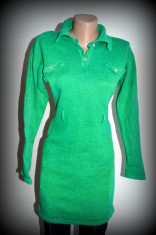 Bluza rochie colanti verde bluzita foto