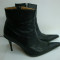 BOTINE / GHETE DAMA NEGRE, PIELE NATURALA INTERIOR / EXTERIOR, MAR. 39, MADE IN ITALY