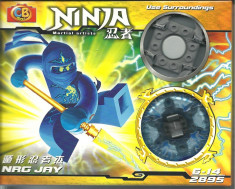 Ninja titirez NRG JAY, jucarie tip lego ninjago, jucarie constructiva, CB toys 2895 foto