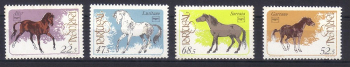 PORTUGALIA 1986, Fauna - Cai, serie completa neuzată, MNH