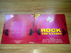 THE CHART SHOW - ROCK THE NATION (2lp, 2 viniluri, COMPILATIE KISS WHITESNAKE, MARILLION, FOREIGNET etc) (1988,dover records,Made in UK) foto