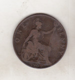 Bnk mnd Marea Britanie Anglia 1 penny 1902, Europa
