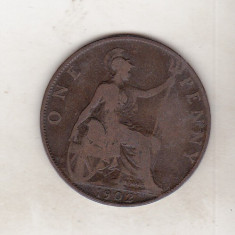 bnk mnd Marea Britanie Anglia 1 penny 1902