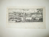 Gravura Timisoara Temeswar Orasul fortificatiile si raul Timis 1688, Istorice, Fresca, Realism