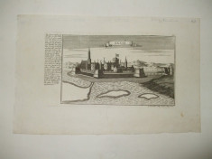 Gravura Iasi Iassi G. Bodenehr Augsburg 1738 foto
