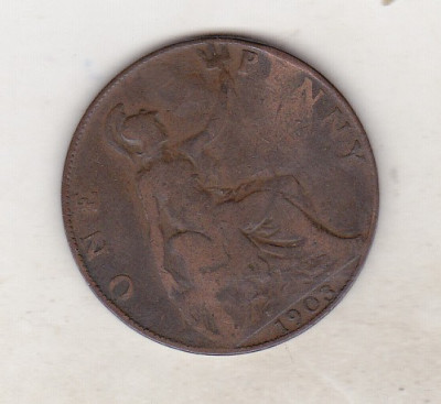 bnk mnd Marea Britanie Anglia 1 penny 1903 foto