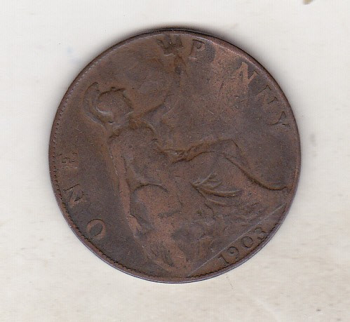 bnk mnd Marea Britanie Anglia 1 penny 1903
