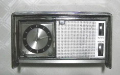 radio cu ceas mecanic sharp vechi de colectie vintage ceas foto