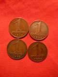 Set Monede 1 Groschen 1925 ,1927 ,1928 ,1929 Austria ,bronz ,cal.F.Buna, Europa