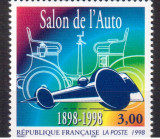 FRANTA 1998, Salonul Auto 1998, serie neuzata, MNH