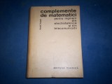 Cumpara ieftin COMPLEMENTE DE MATEMATICI ...., Alta editura