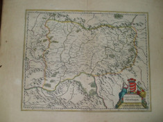 Harta color Transilvania Siebenburgen Johan Blau Amsterdam 1647 018 foto