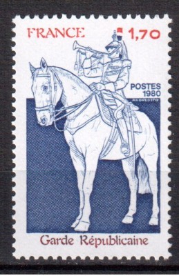 FRANTA 1980, Garda republicana, serie neuzata, MNH foto