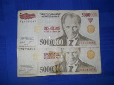 5.000.000 lire turcesti anul 1970 foto