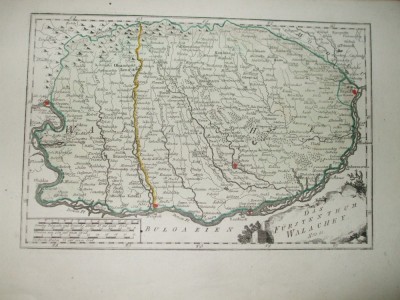 Harta F. J. J. von Reilly Valahia Viena 1789 020 foto