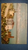 Vedere Neuchatel - Hotel Terminus et Eglise Catholique - circulata Elvetia 1918