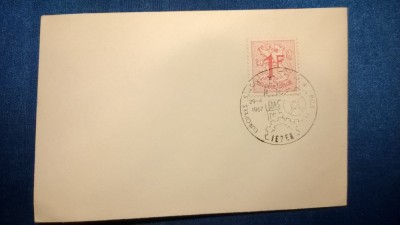 Timbru Belgia si stampila speciala EUROPEES SALON - IEPER foto