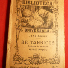 Jean Racine - Britannicus-ed.1923 ,trad.Alfred Mosoiu