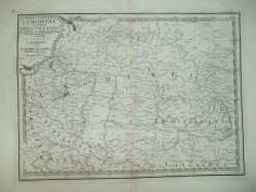 Harta Ungaria si parte din Valahia si Moldova G. M. Cassini Roma 1788 023 foto
