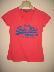 Top/ tricou dama Superdry, original 100%, bumbac 100%, S, nou cu eticheta foto