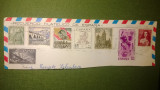8 timbre Spania circulate pe fragment plic - cu stampila &quot;Series Completas&quot;