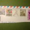8 timbre Spania circulate pe fragment plic - cu stampila &quot;Series Completas&quot;