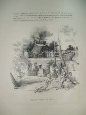 Gravura L. Dupre Printul Moldovei Mihail Sutu Paris 1825 foto