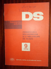 Proiectarea mecanismelor si organelor de masini - colectiv, edit. ICDT 1970, uz inter, 90 pag. foto