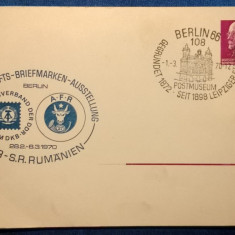 DDR-S.R. Rumanien-1970-stampila speciala, timbru Deutsche Demokratische Republik