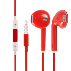 Casti Earpods Apple iPhone 5 iTouch 5 iPad Red foto